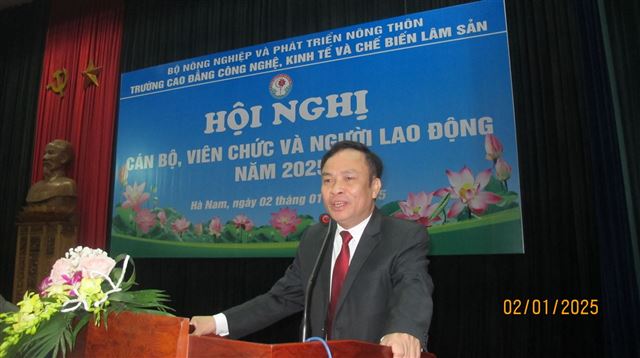 CÔNG ĐOÀN TRƯỜNG CAO ĐẲNG CÔNG NGHỆ, KINH TẾ VÀ CHẾ BIẾN LÂM SẢN TỔ CHỨC HỘI NGHỊ CÁN BỘ, VIÊN CHỨC, NGƯỜI LAO ĐỘNG NĂM 2025